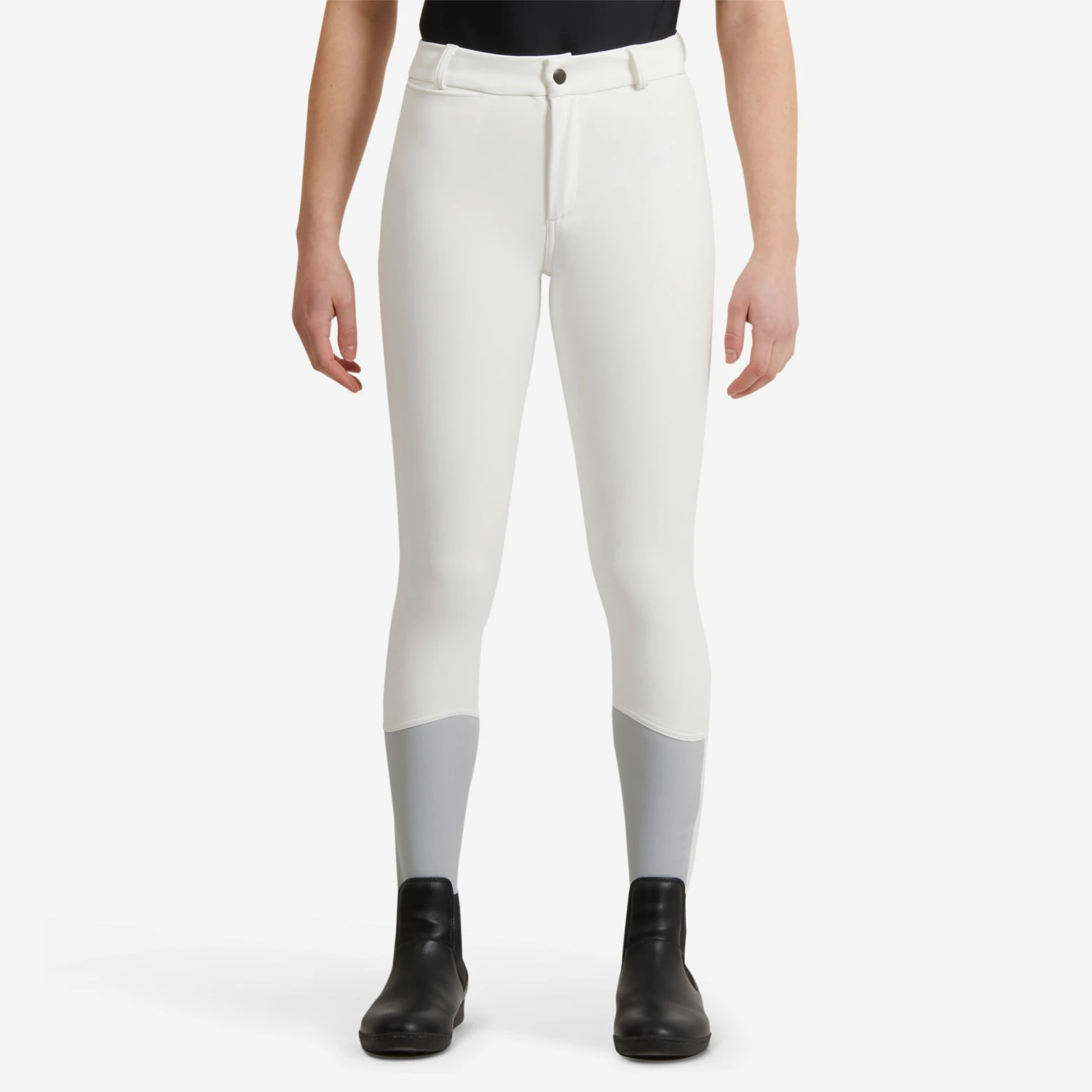 Kids' Horse Riding Warm And Water Repellent Competition Jodhpurs 500 Kipwarm - Image 3