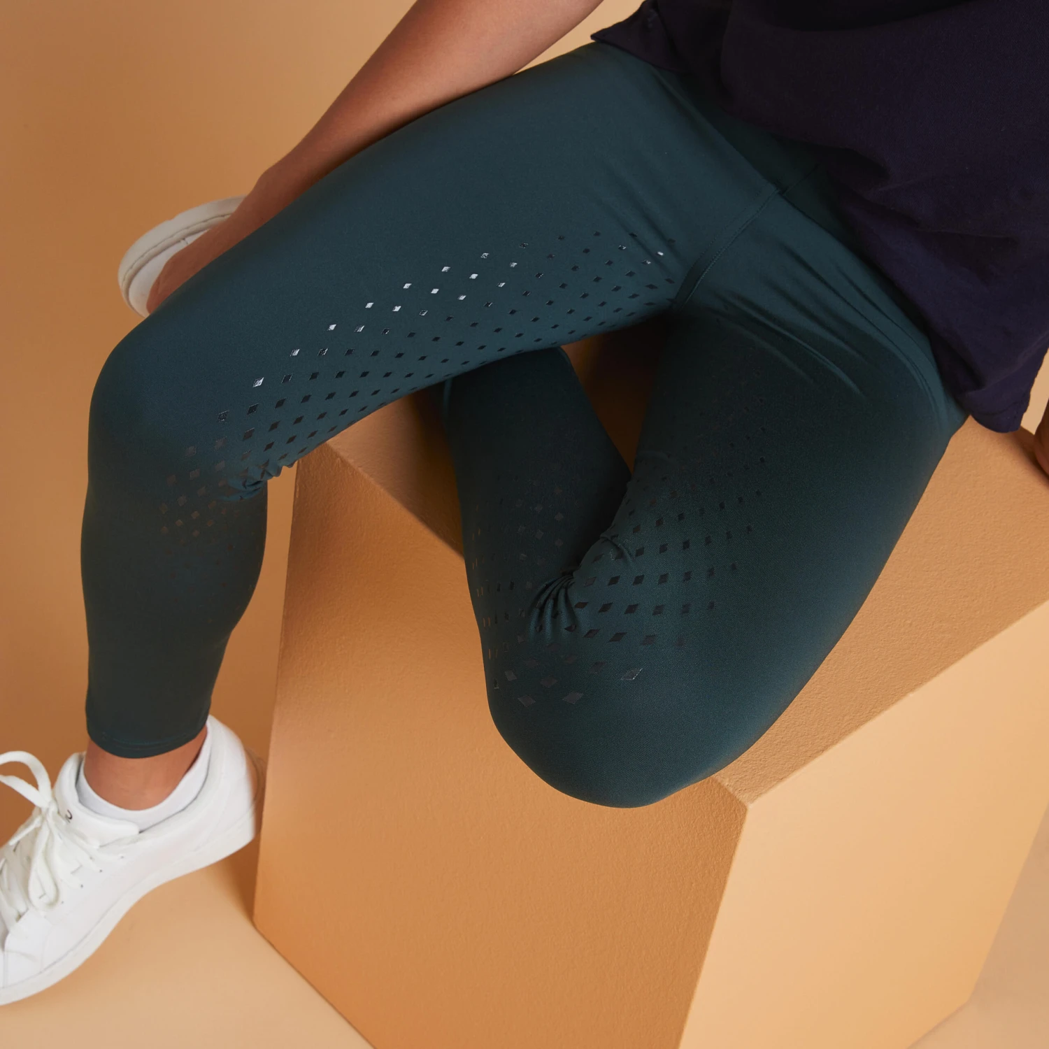 Kids' Horse Riding Fullgrip Leggings 500 - Image 4