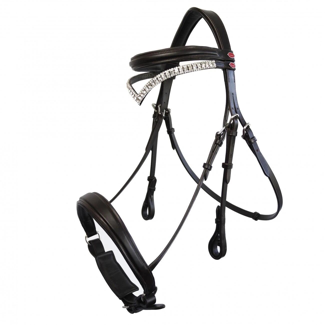 Lynton Snaffle Bridle With X2 Browbands - Image 4