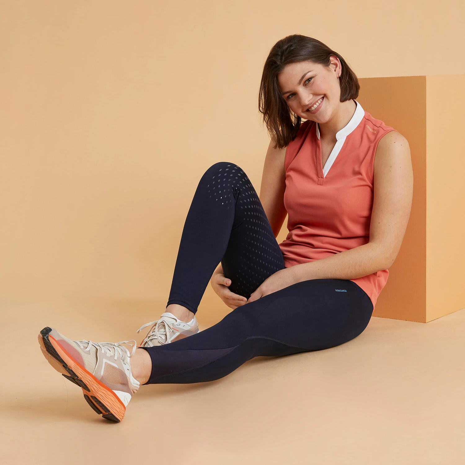 Women's Horse Riding Full Grip Leggings 500 - Image 9