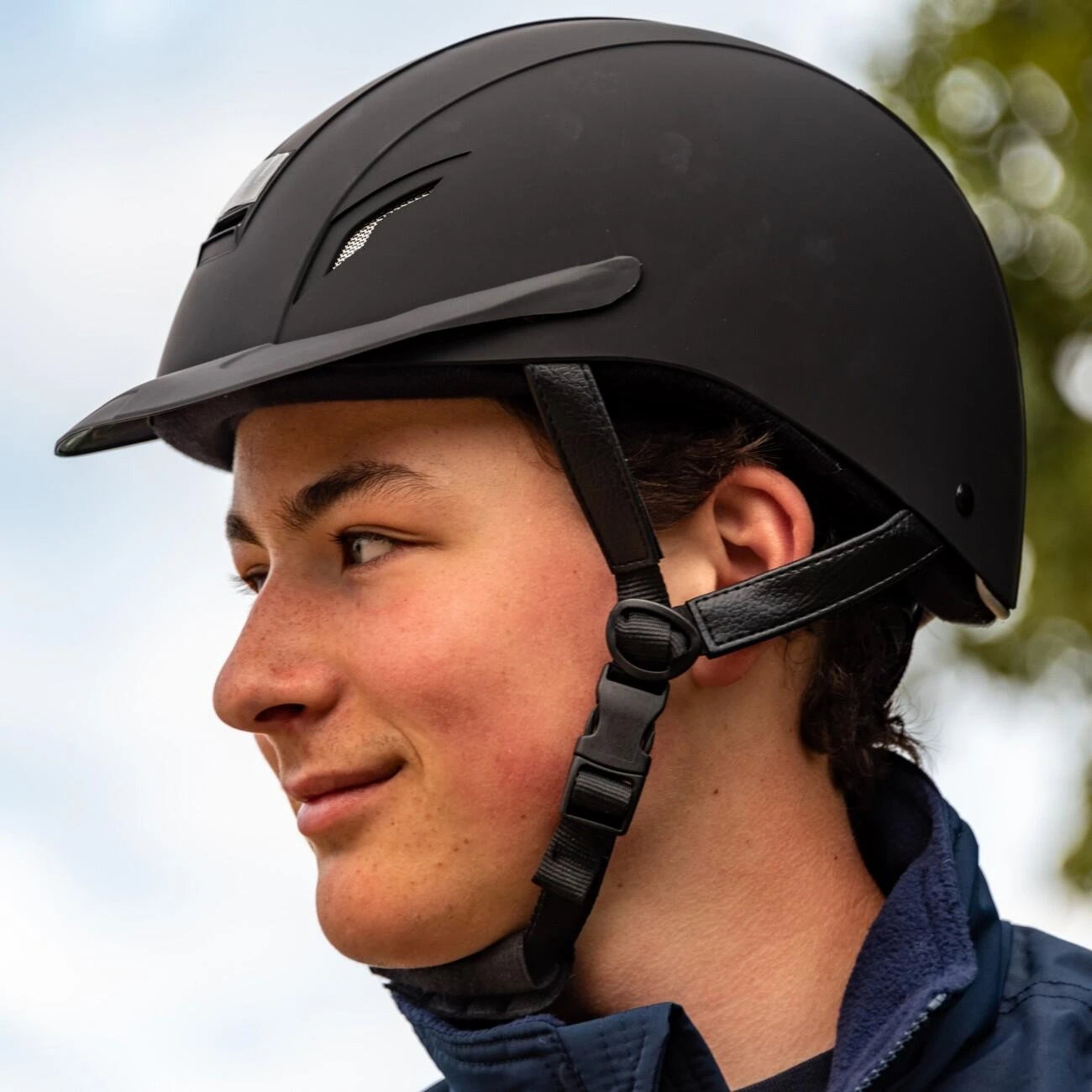 VX2 Sport Plain Riding Helmet - Image 2