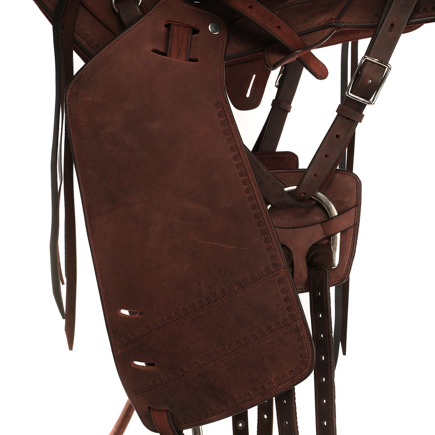 Horse Riding Hacking Saddle For Horse Escape - Brown - Image 6