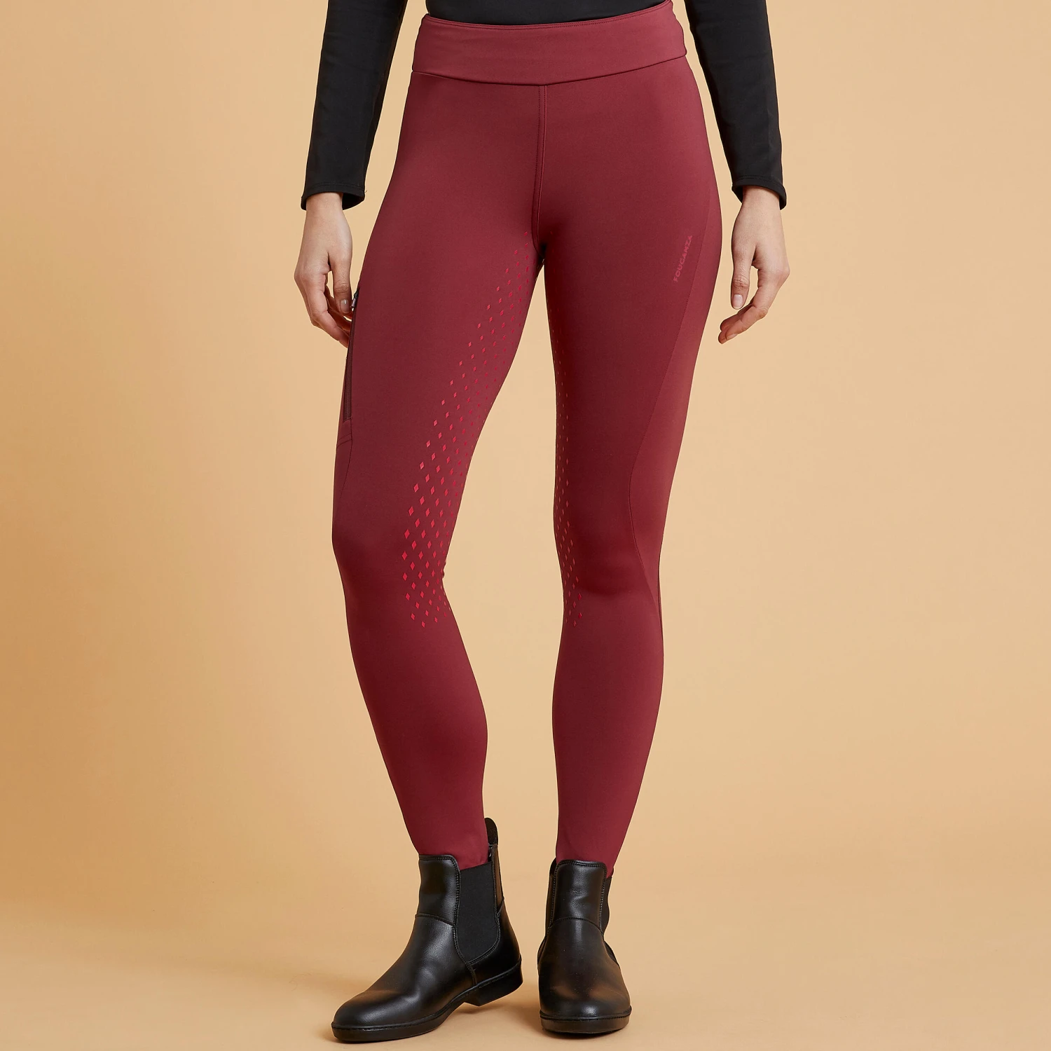 Women's Horse Riding Full Grip Leggings 500 - Image 20