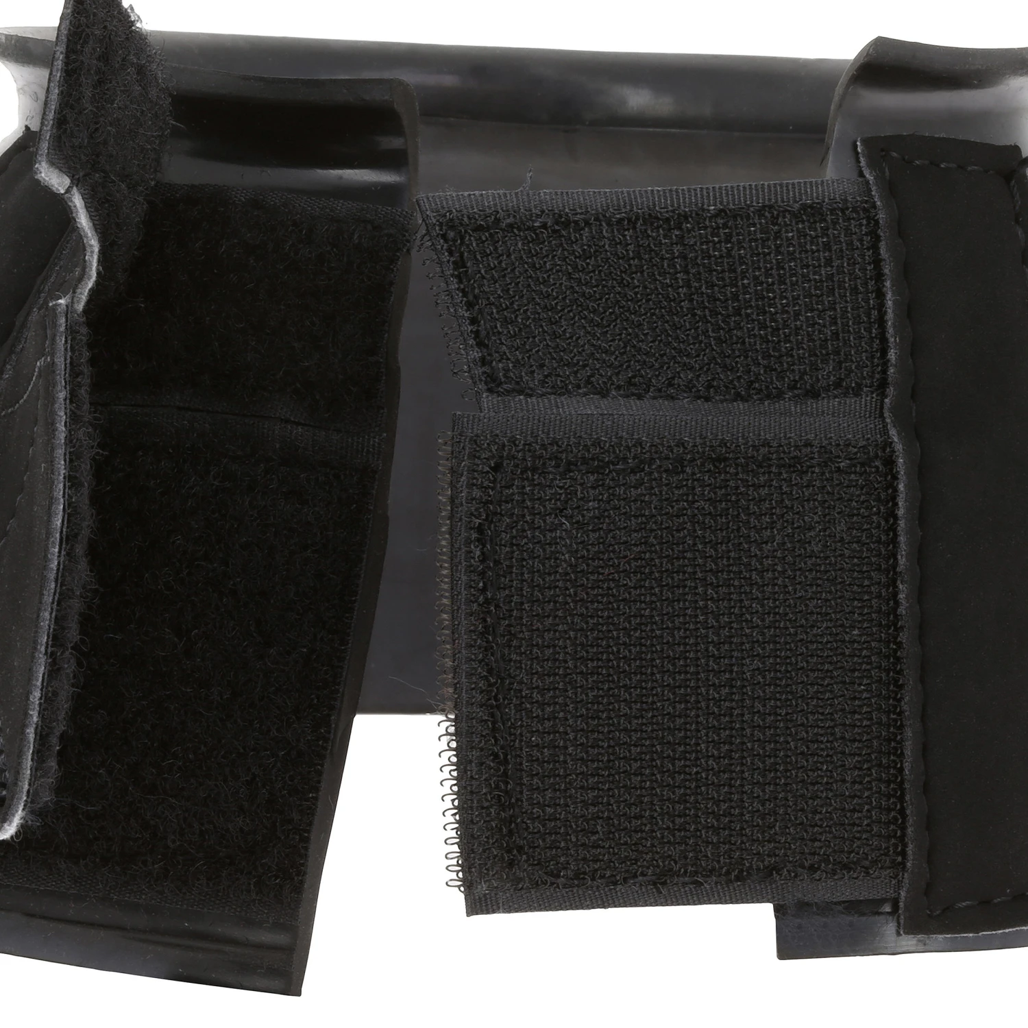 Horse Riding Rubber Overreach Boots For Horse And Pony 100 Twin-Pack - Black - Image 3