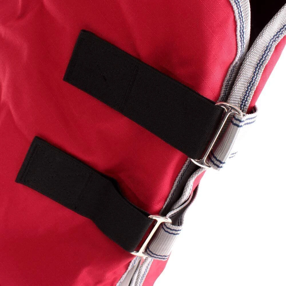 Weatherbeeta Comfitec Classic Combo Neck Horse Turnout Rug (Red/Silver/Navy) - Image 3