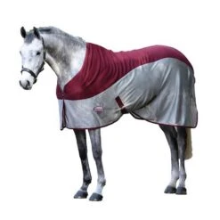 Weatherbeeta MicroAir Standard Neck Cooler Rug (Burgundy/Grey)