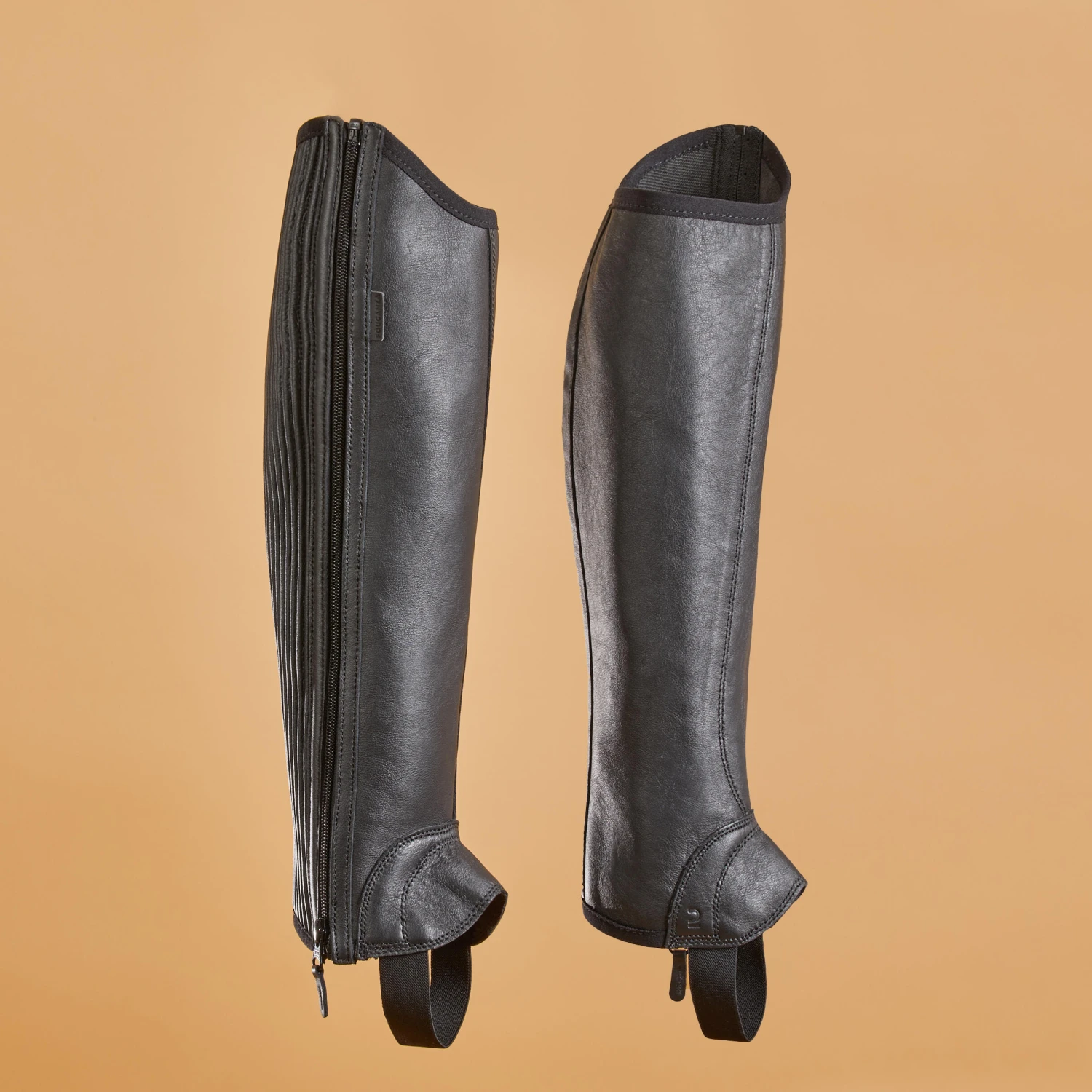 Adult Horse Riding Leather Half-Chaps With Gusset - Image 2