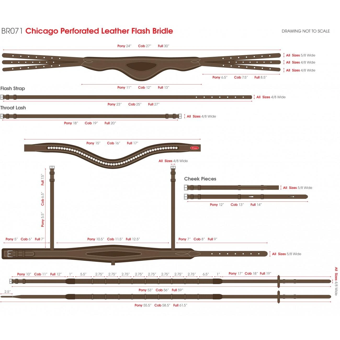 Chicago Breathable Leather Bridle - Image 5