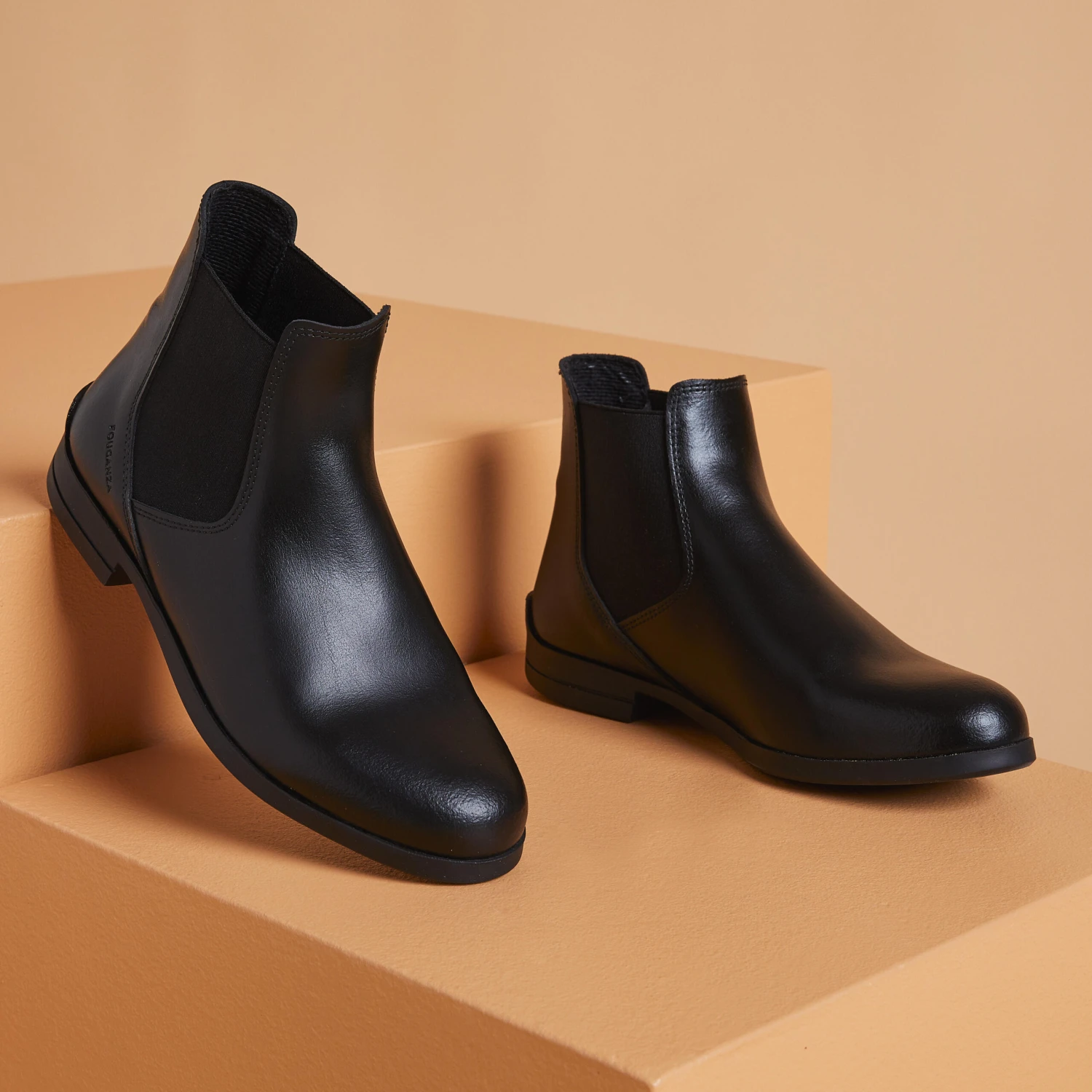 Adult Leather Horse Riding Jodhpur Boots 500 - Image 2