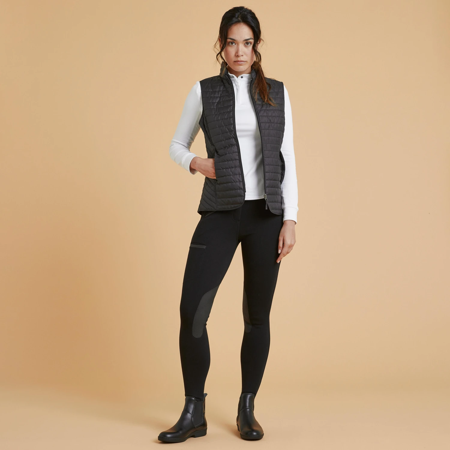 Women's Sleeveless Horse Riding Down Jacket 100 - Image 3