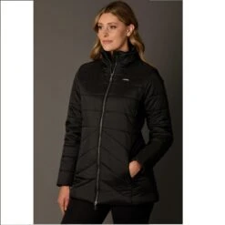 Weatherbeeta HARLOW PUFFER LIGHT WATERPROOF HORSE RIDING JACKET BLACK