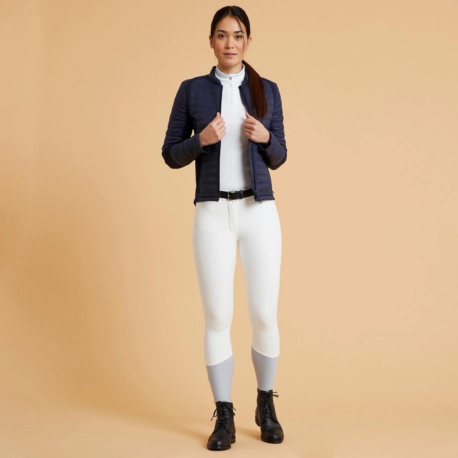 Women's Warm And Water-Repellent Horse Riding Jodhpurs Kipwarm 500 - Image 2