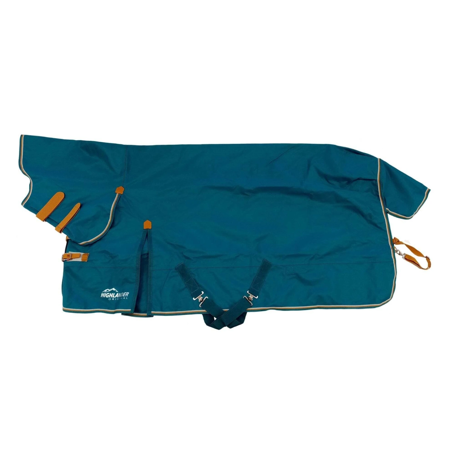Highlander Original Lite Combo Neck Horse Turnout Rug (Teal)