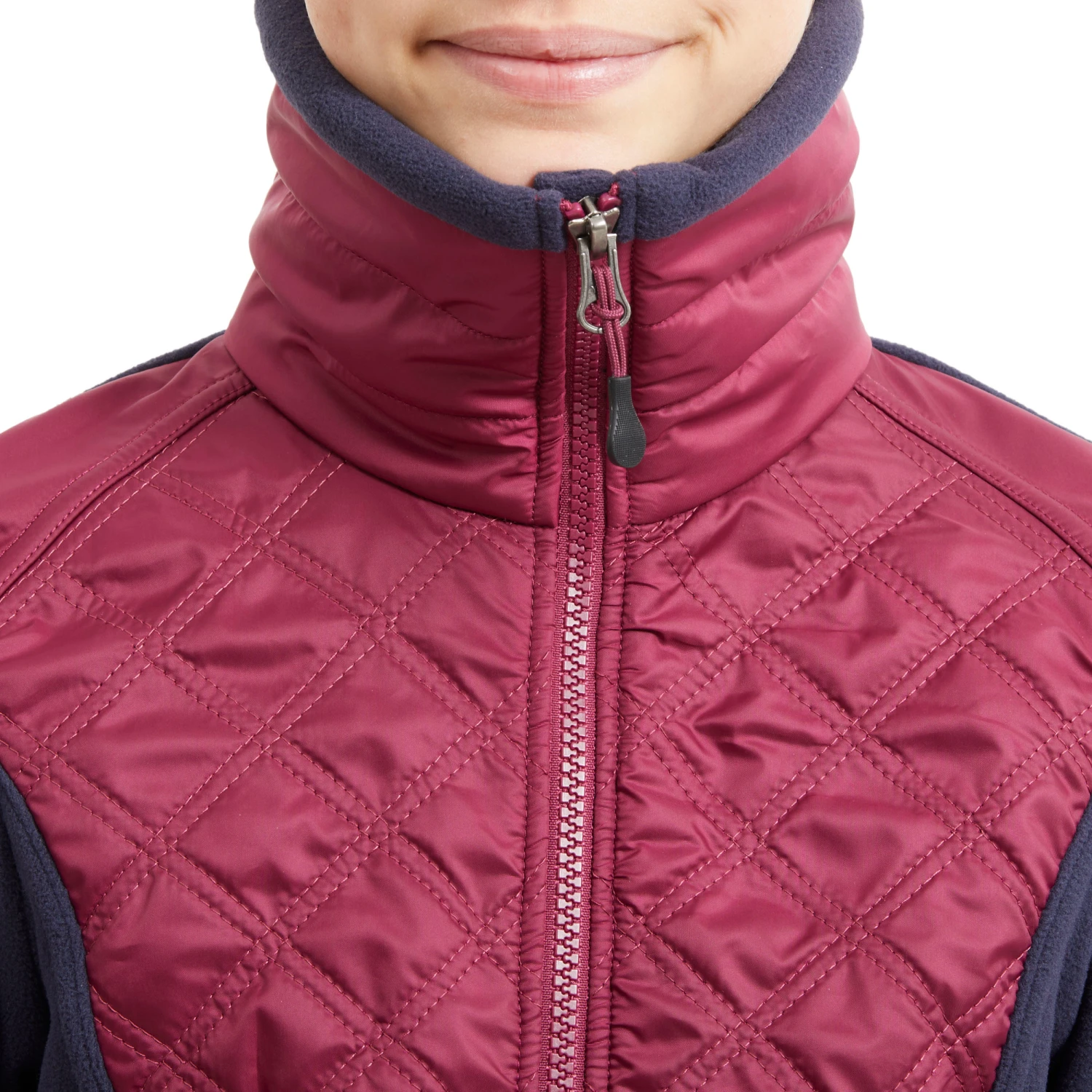 Kids' Horse Riding Bi-Material Warm Fleece 500 - Image 19