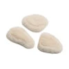 Sheepskin Horse Breastplate Pads Set (Pack Of 3) (White)