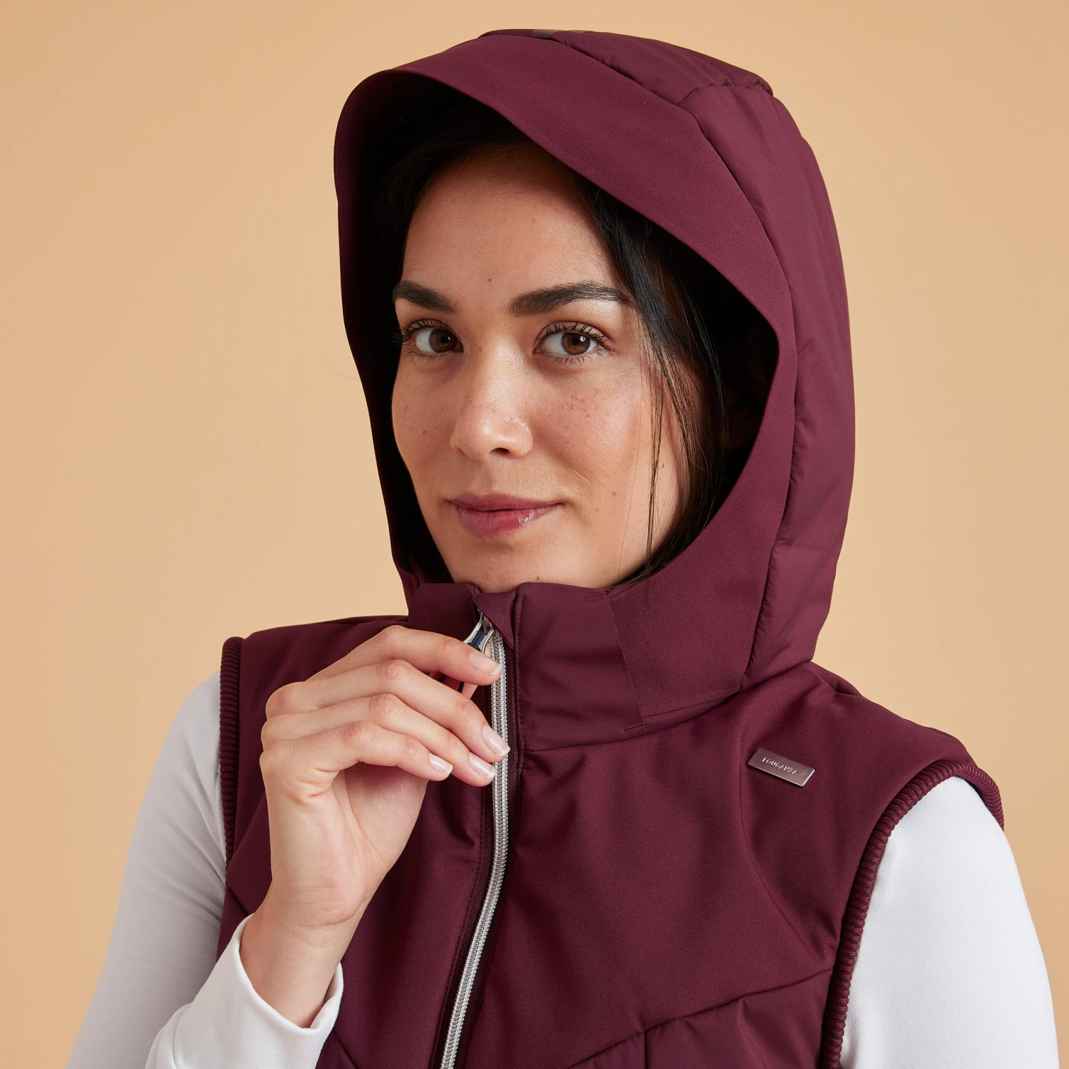 Women's Sleeveless Horse Riding Warm Down Jacket 900 - Image 17