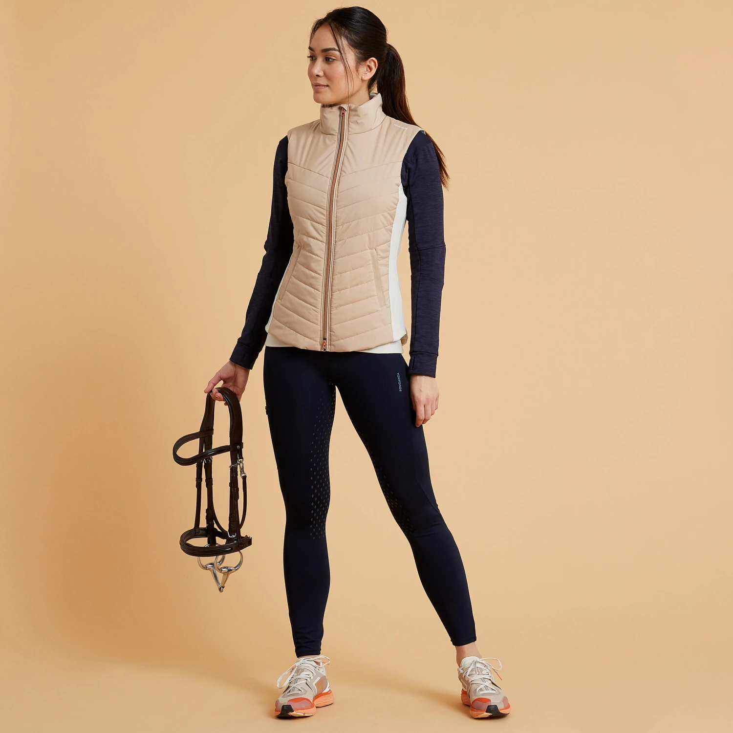 Women's Sleeveless Horse Riding Down Jacket 500 - Image 11